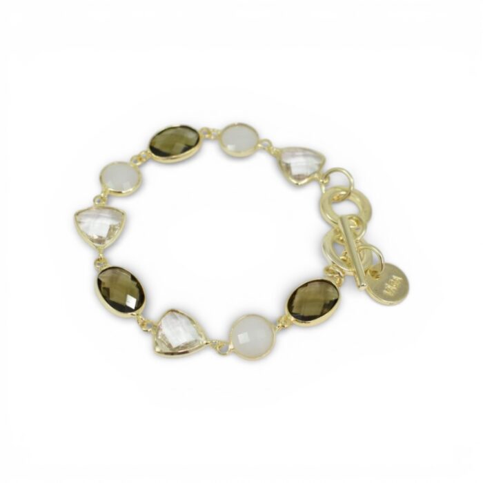 SLOANE ARMBAND MIX SAND/GULD