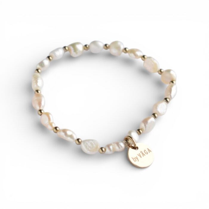 MOLLY ARMBAND VIT/GULD