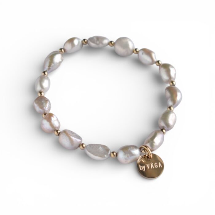 MOLLY ARMBAND SAND/GULD