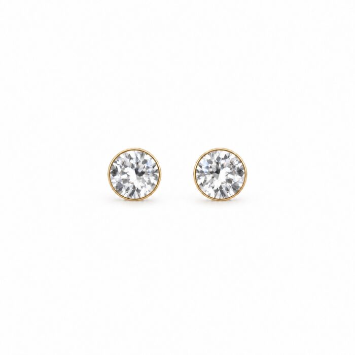 CRYSTAL STUD KLAR/GULD