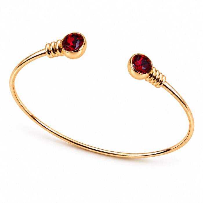 CRYSTAL STÅLBANGLE KÖRSBÄR
